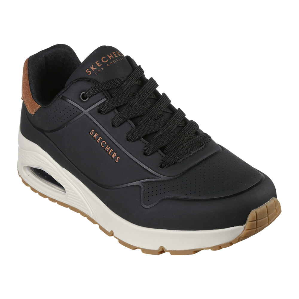 Sneakers Skechers Uno - Suited On Air Uomo - Nero