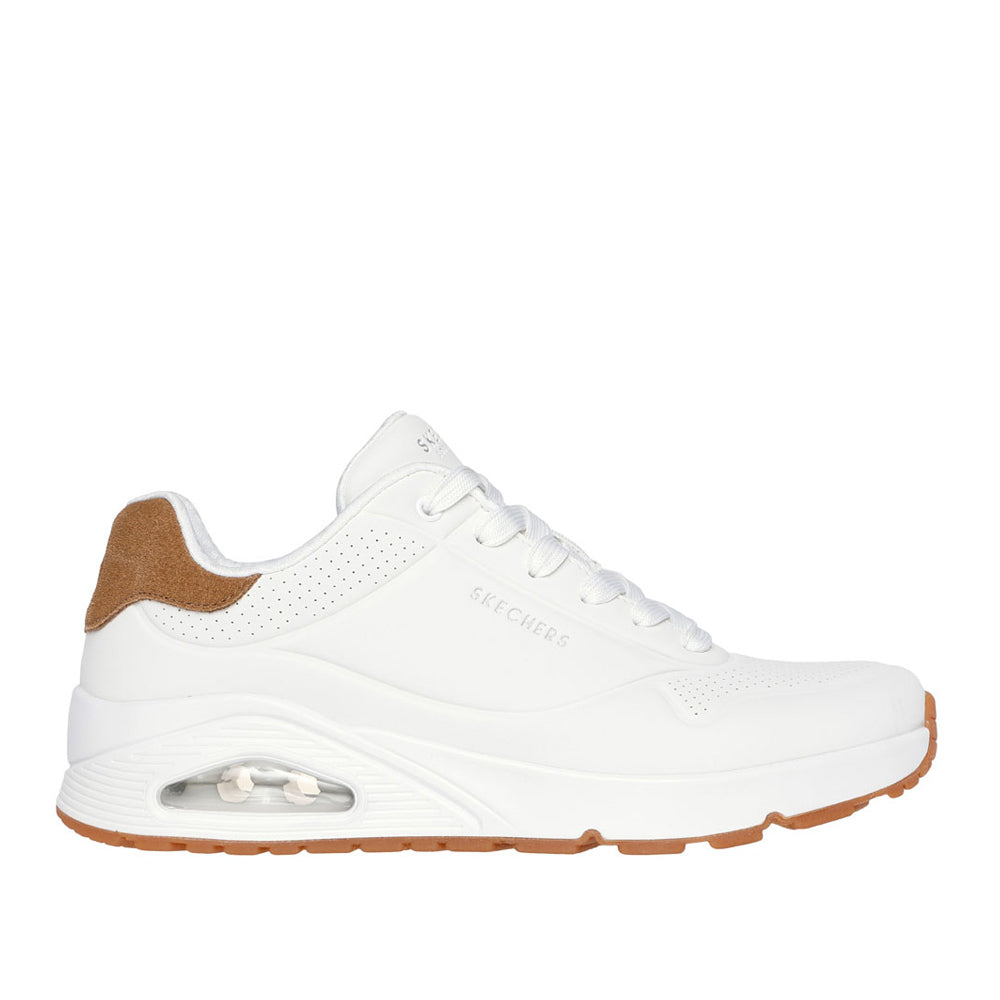 Sneakers Skechers Uno - Suited On Air Uomo - Bianco