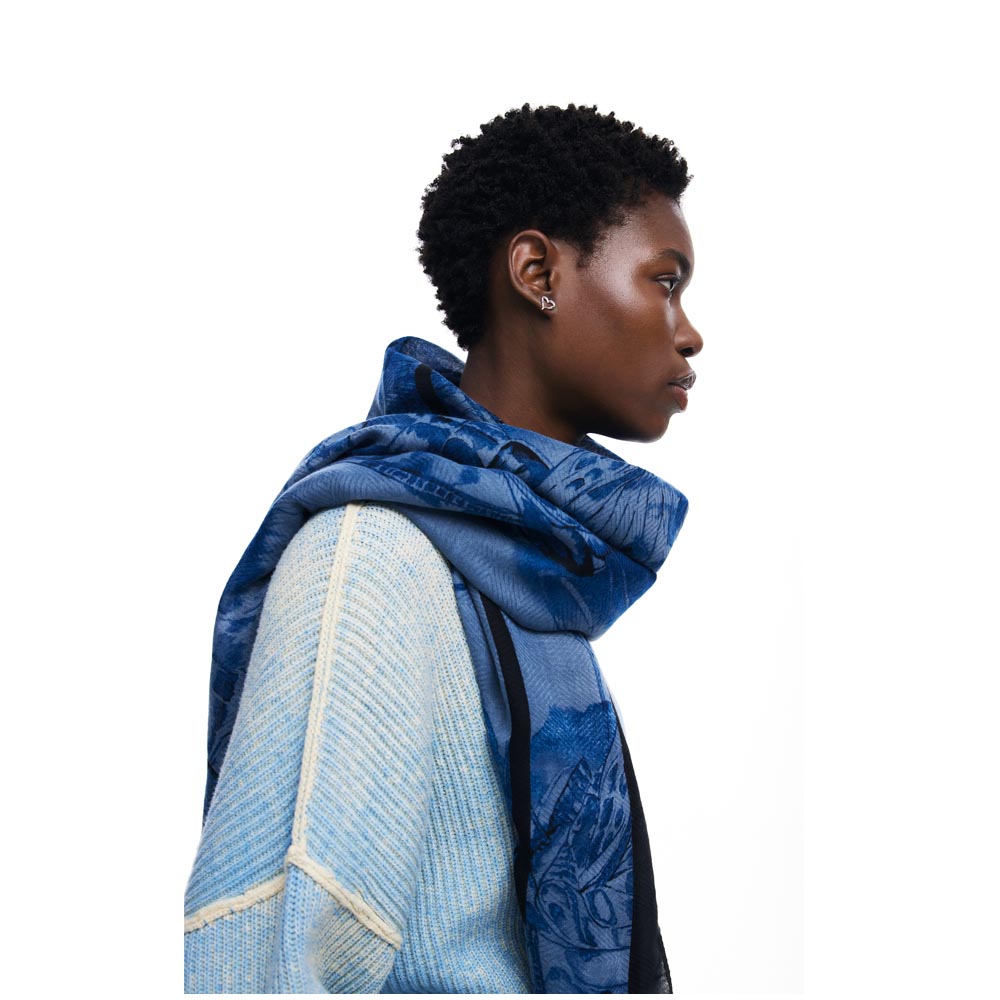 Foulard Desigual Donna - Blu