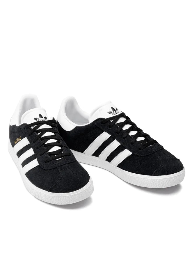 Sneakers Adidas Originals Gazelle J Unisex Ragazzo - Nero
