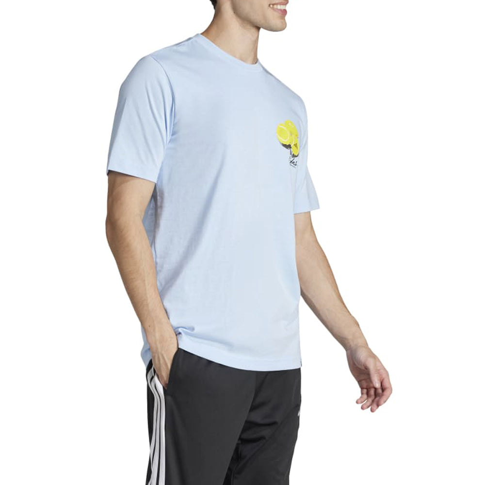 T-Shirt Adidas Uomo - Celeste