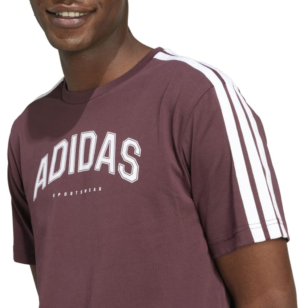 T-Shirt Adidas Uomo - Bordeaux