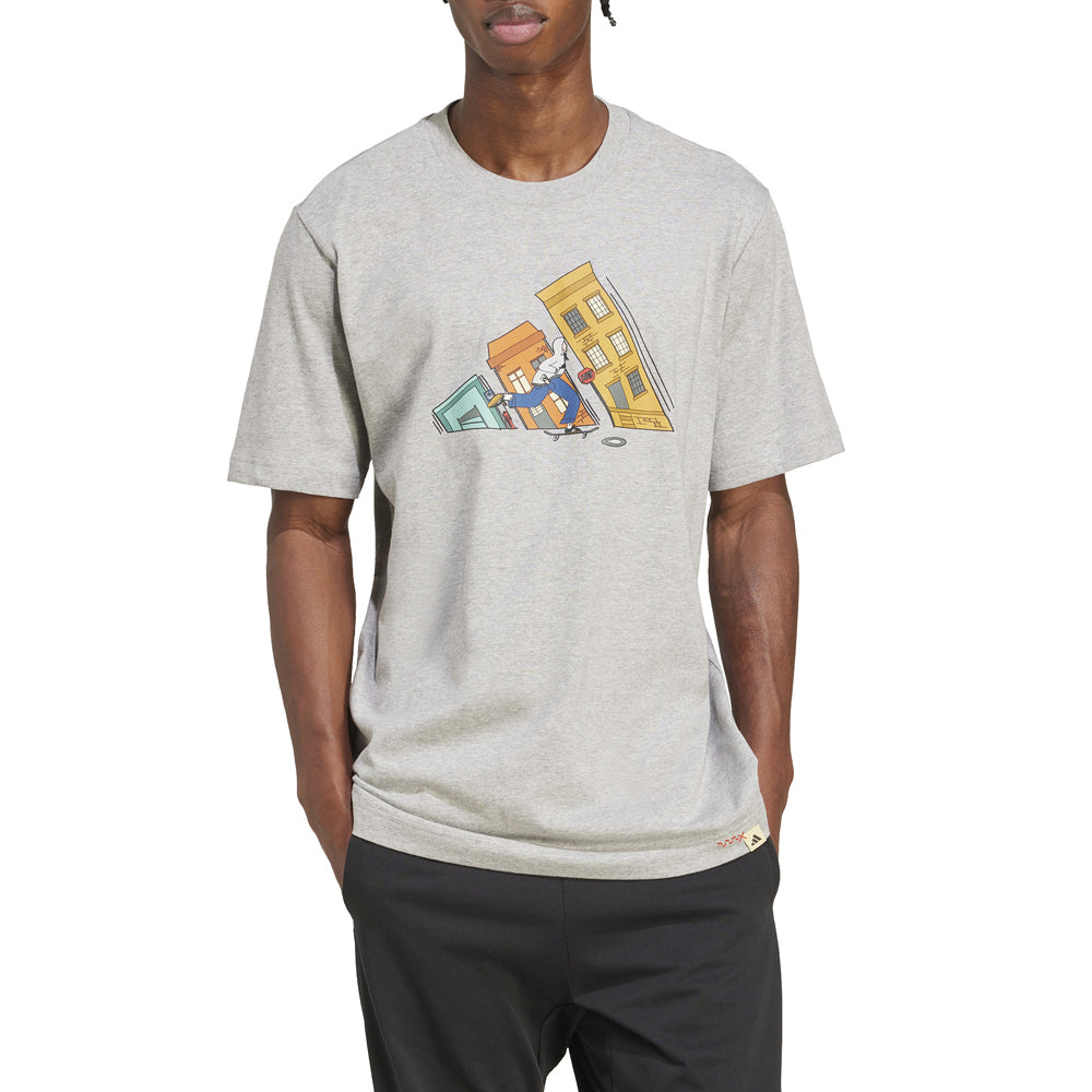 T-Shirt Adidas Uomo - Grigio