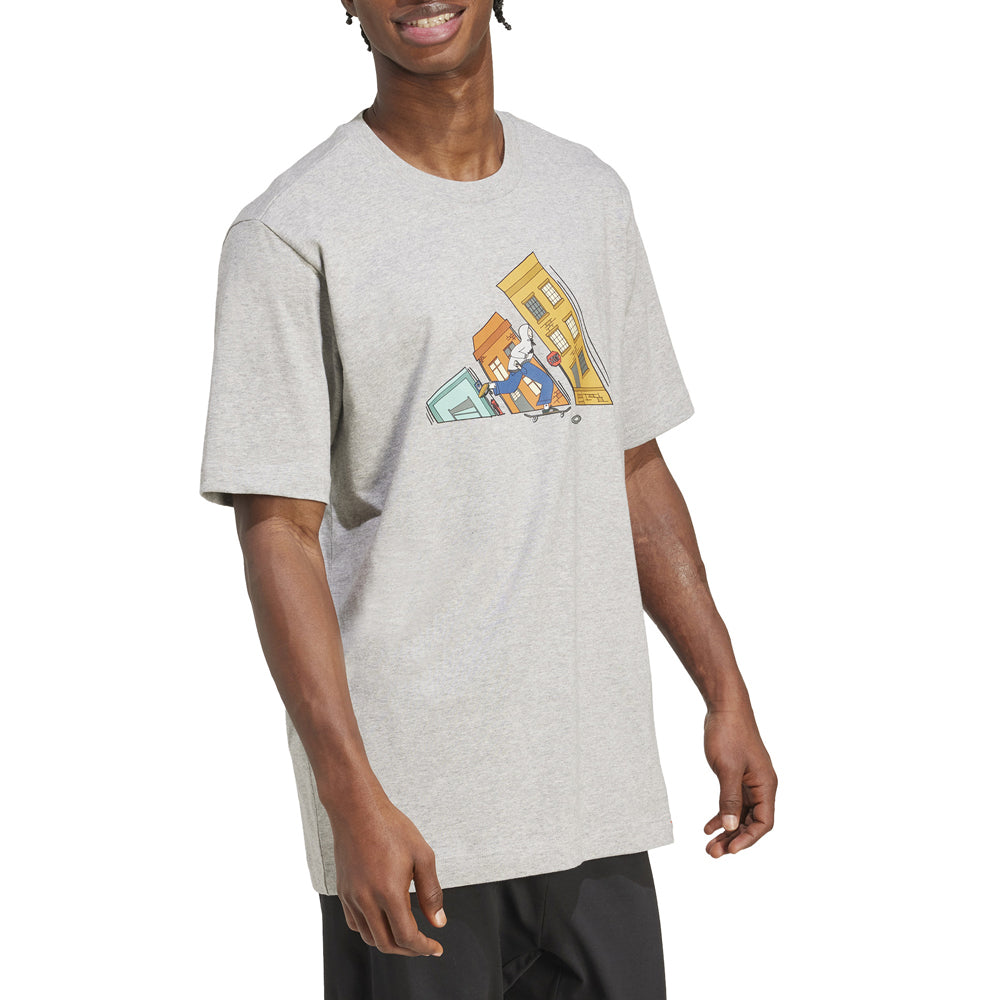 T-Shirt Adidas Uomo - Grigio