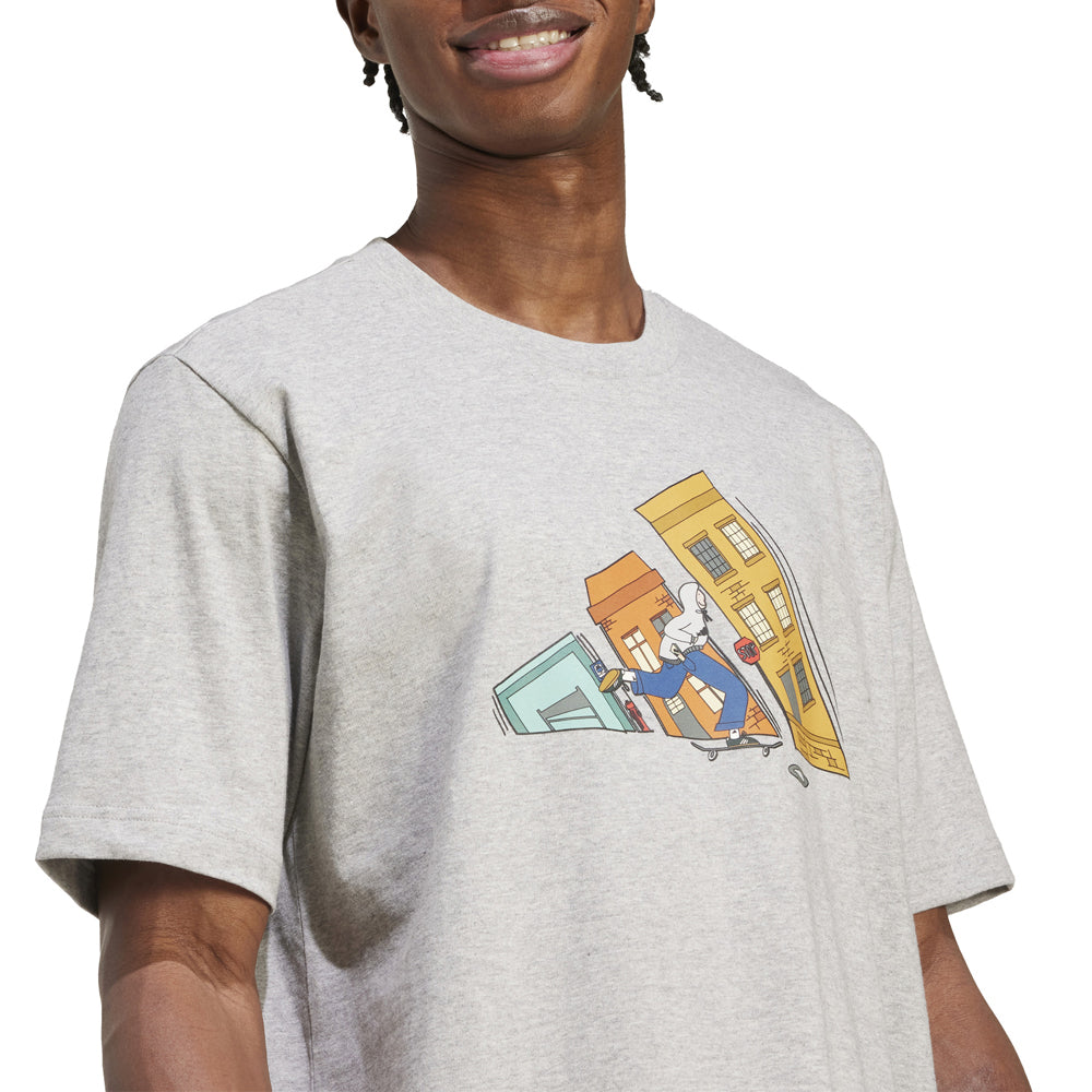 T-Shirt Adidas Uomo - Grigio