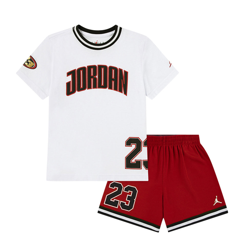 Completo Air Jordan Unisex Bimbo - Rosso