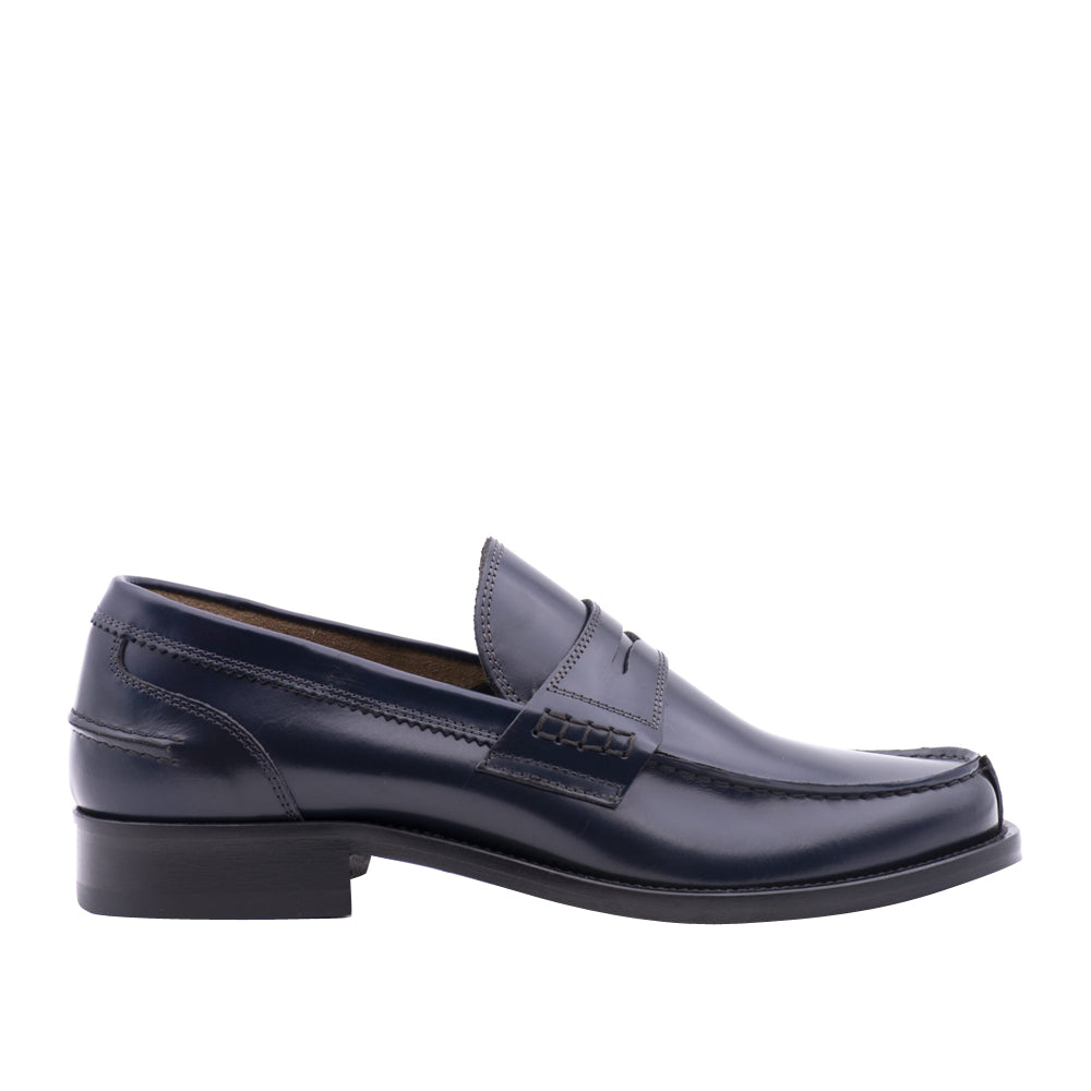 Mocassino Antica Cuoieria Gloss Uomo - Blu