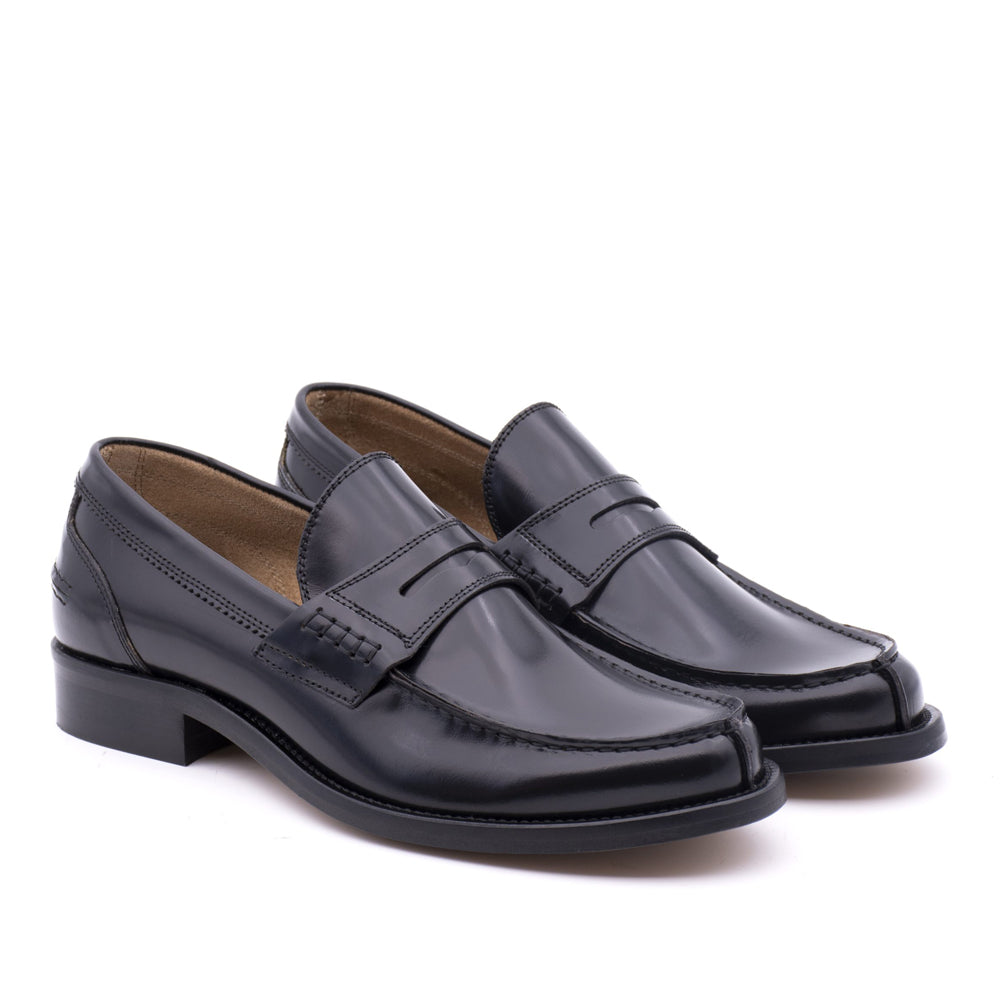 Mocassino Antica Cuoieria Gloss Uomo - Nero