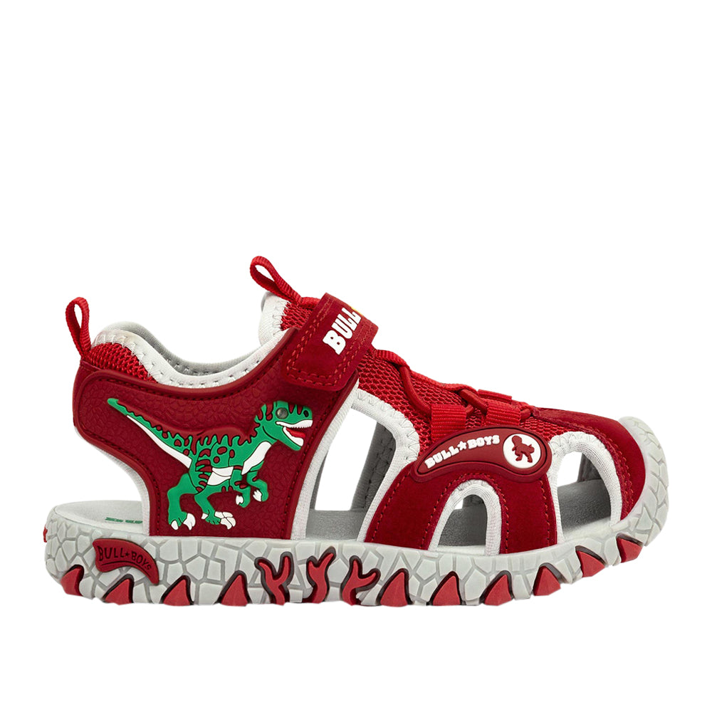 Sandalo Bull Boys Velociraptor Bambino - Rosso