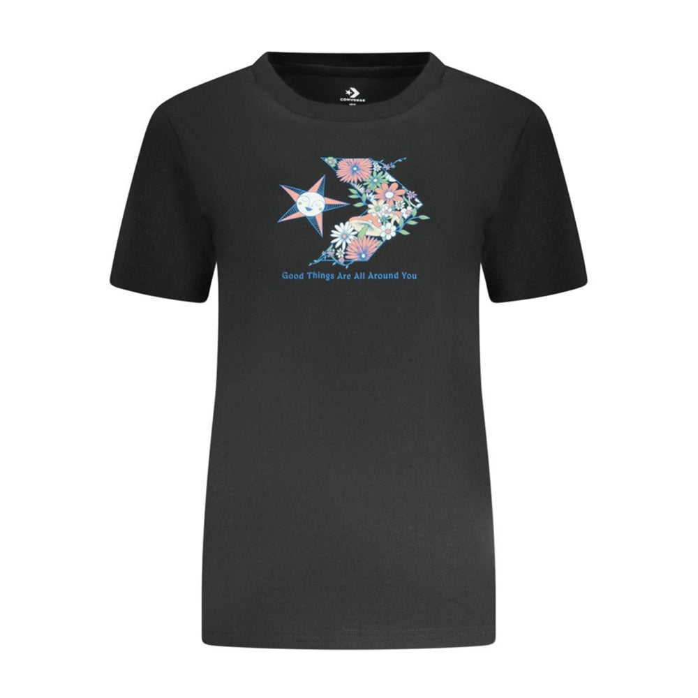 T-Shirt Converse Donna - Nero