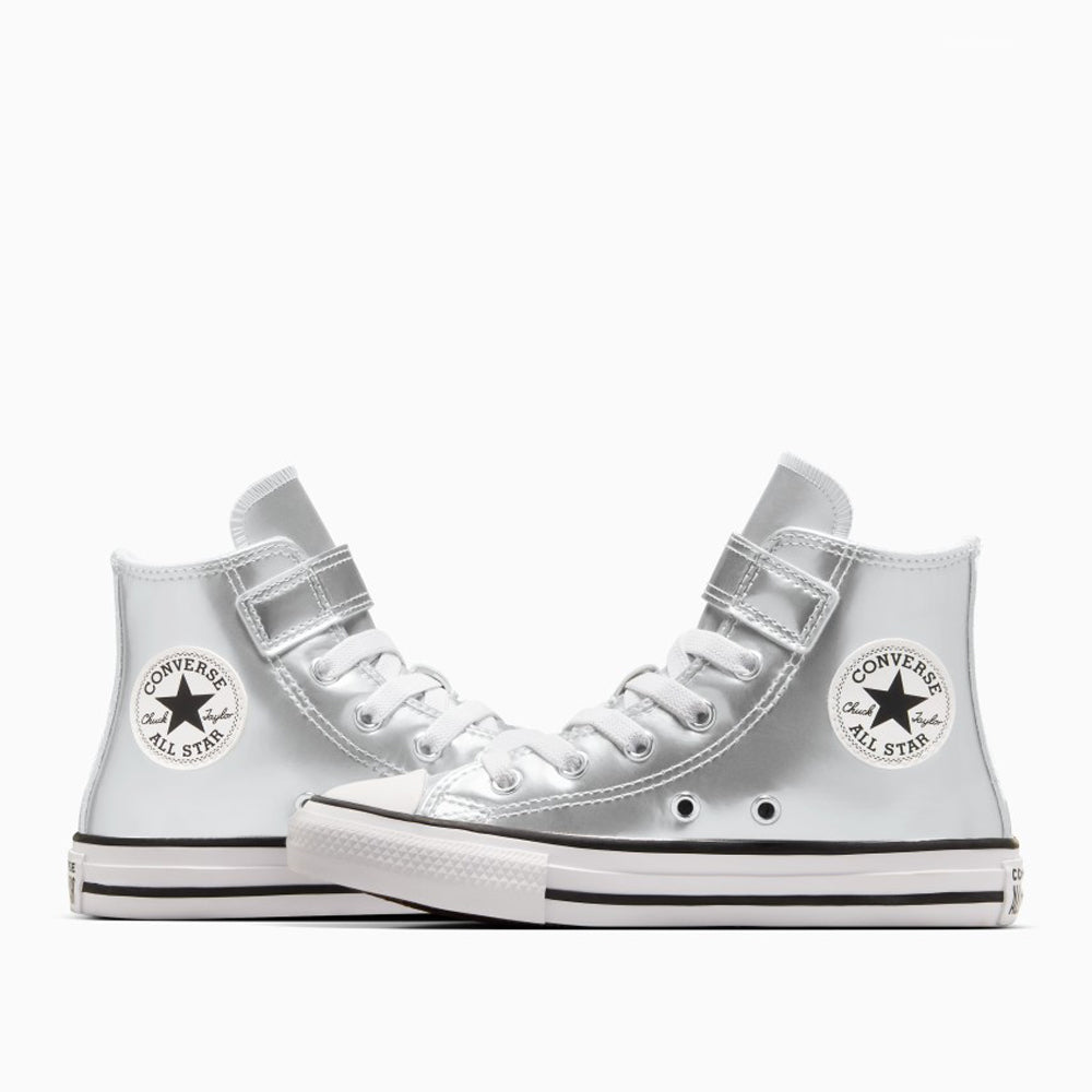 Sneakers Converse Ctas 1v hi Bambina - Argento