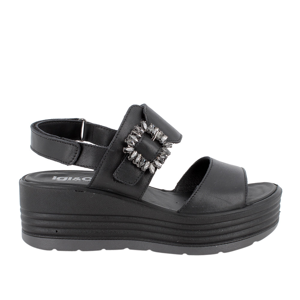 Sandalo Igi&Co Donna - Nero