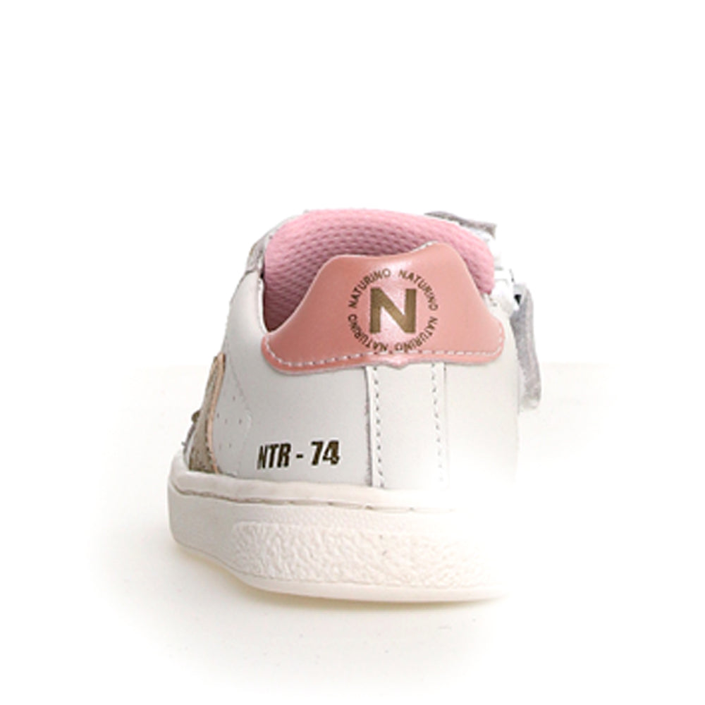 Sneakers Naturino Pinn Zip Bambina - Bianco