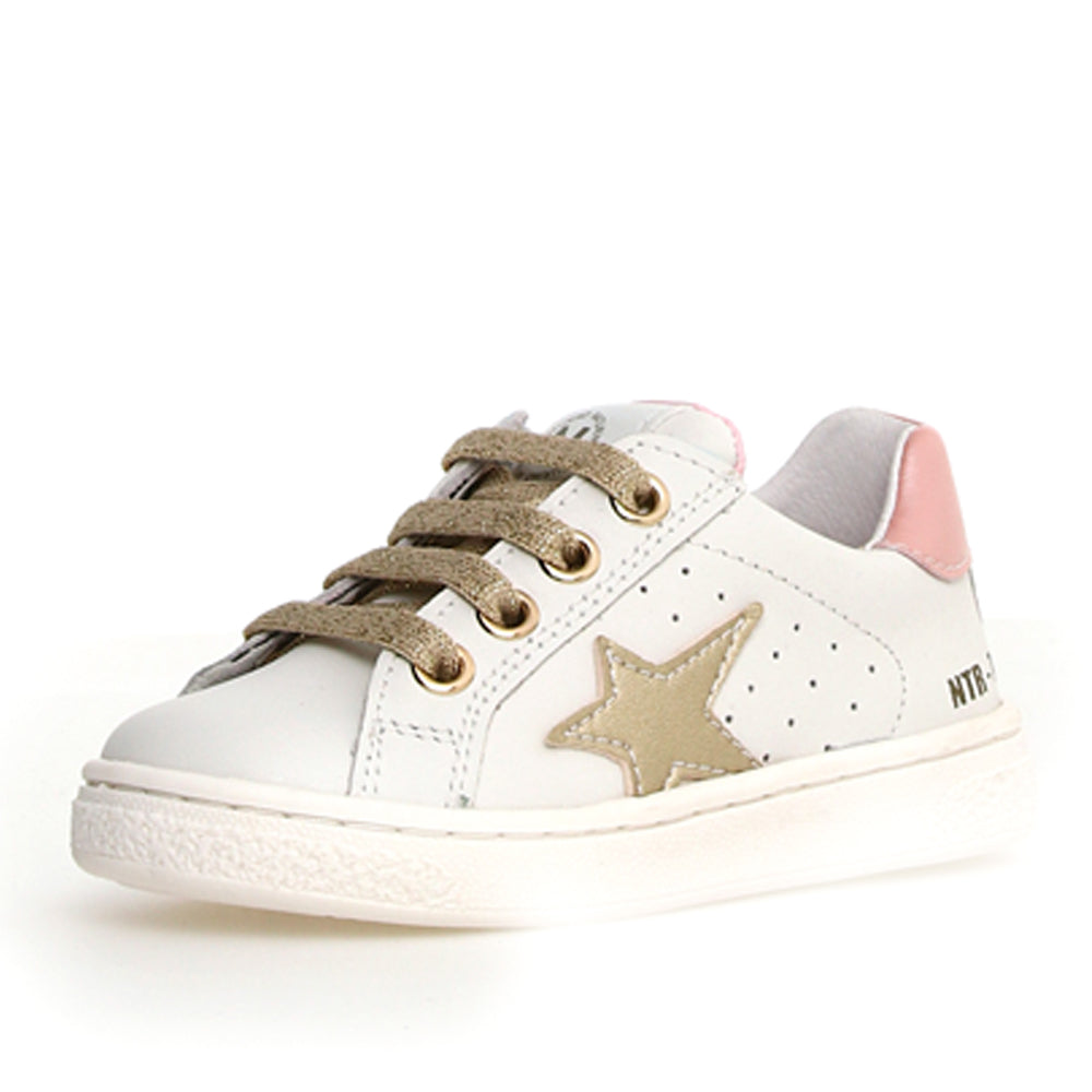 Sneakers Naturino Pinn Zip Bambina - Bianco