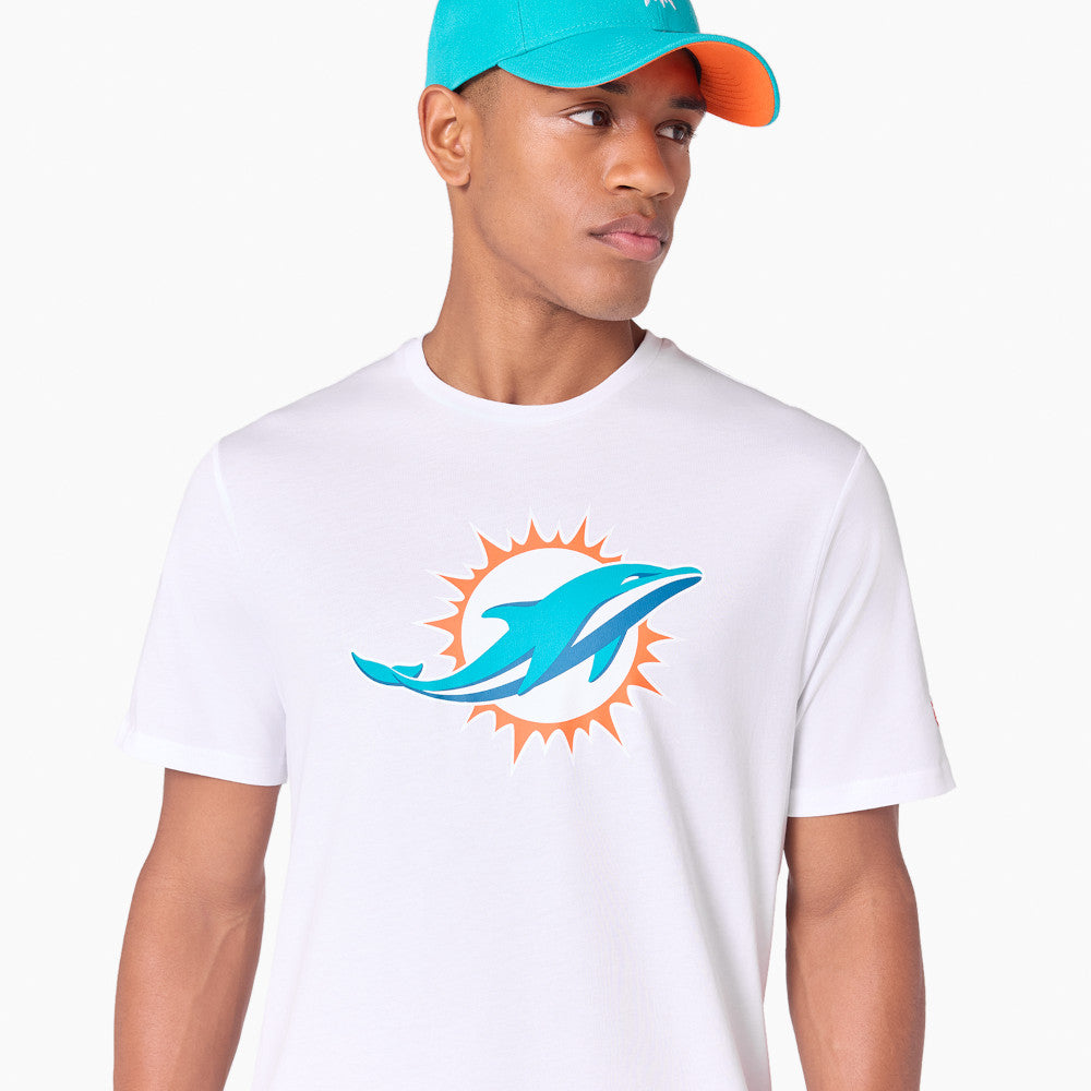 T-Shirt New Era Miami Dolphins Uomo - Bianco