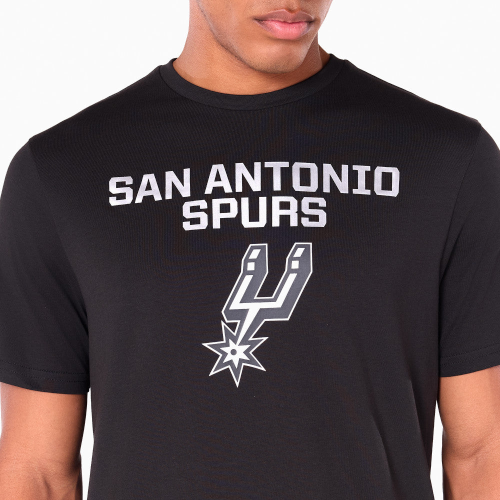 T-Shirt New Era San Antonio Spurs Uomo - Nero