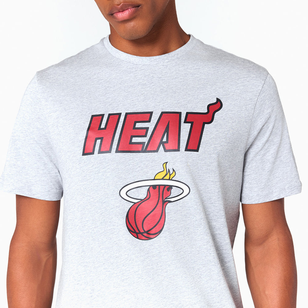 T-Shirt New Era Miami Heat Uomo - Grigio