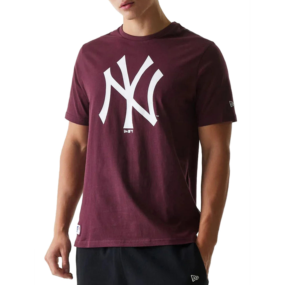 T-Shirt New Era New York Yankees Uomo - Bordeaux