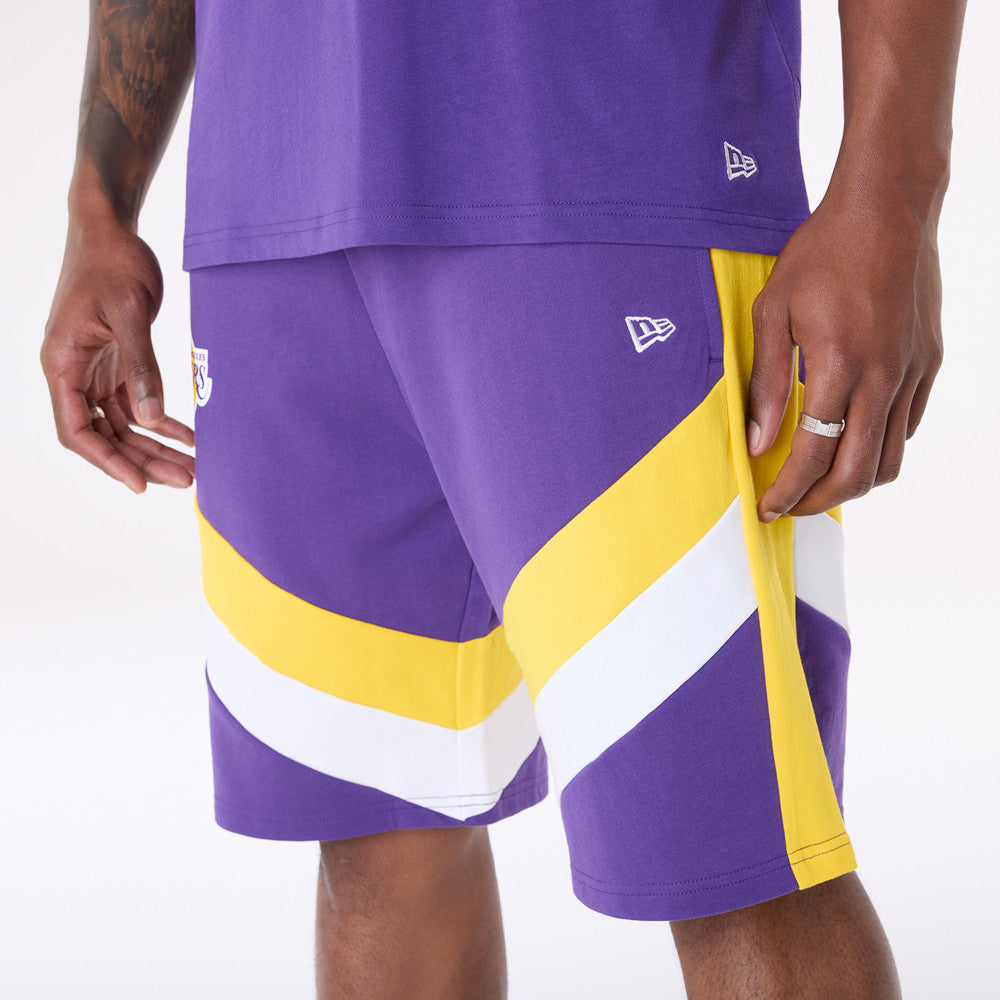 Shorts New Era Los Angeles Lakers Uomo - Viola