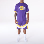 Shorts New Era Los Angeles Lakers Uomo - Viola
