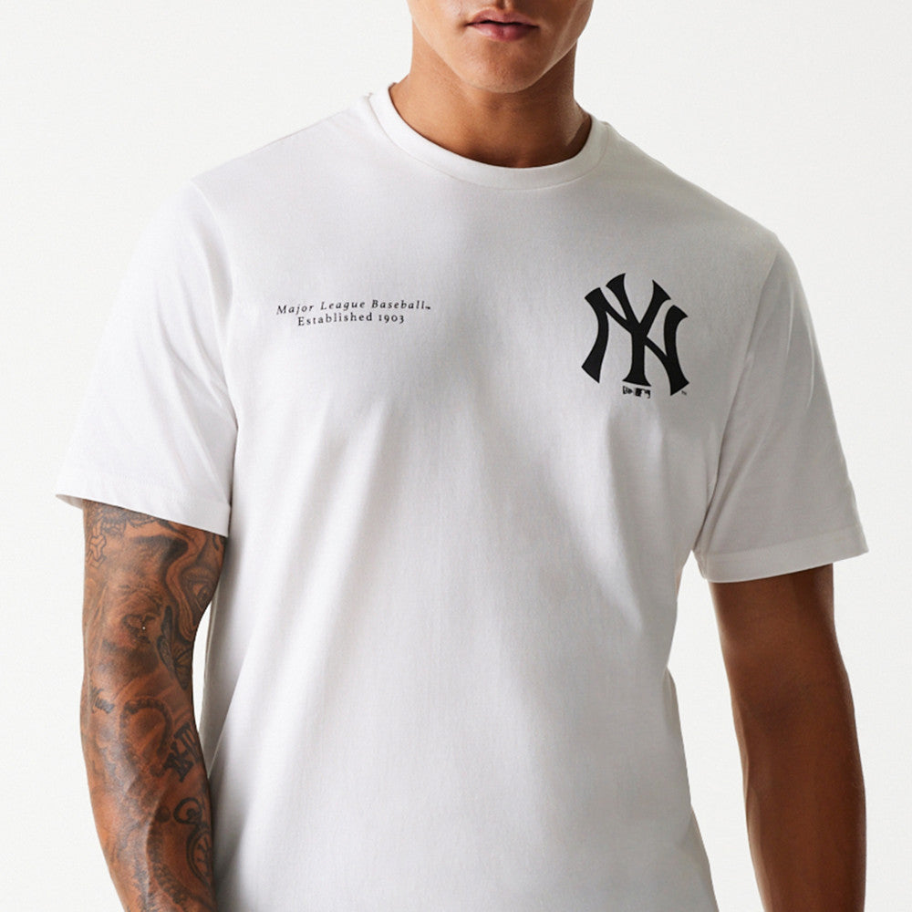 T-Shirt New Era New York Yankees Uomo - Bianco