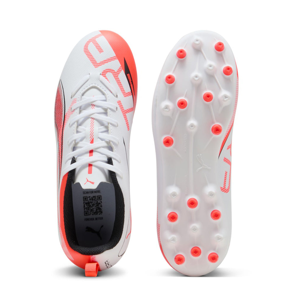 Scarpa Calcio Puma Ultra 5 Play Mg jr Unisex Ragazzo - Bianco
