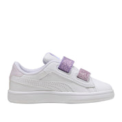 Sneakers Puma Puma Smash 3.0 L Glitter Velcro V Inf Bimba - Bianco