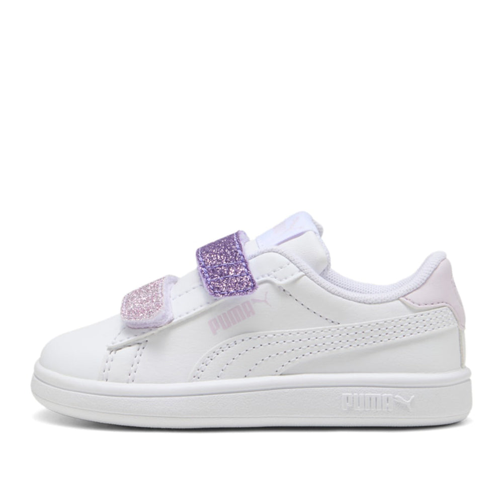 Sneakers Puma Puma Smash 3.0 L Glitter Velcro V Inf Bimba - Bianco
