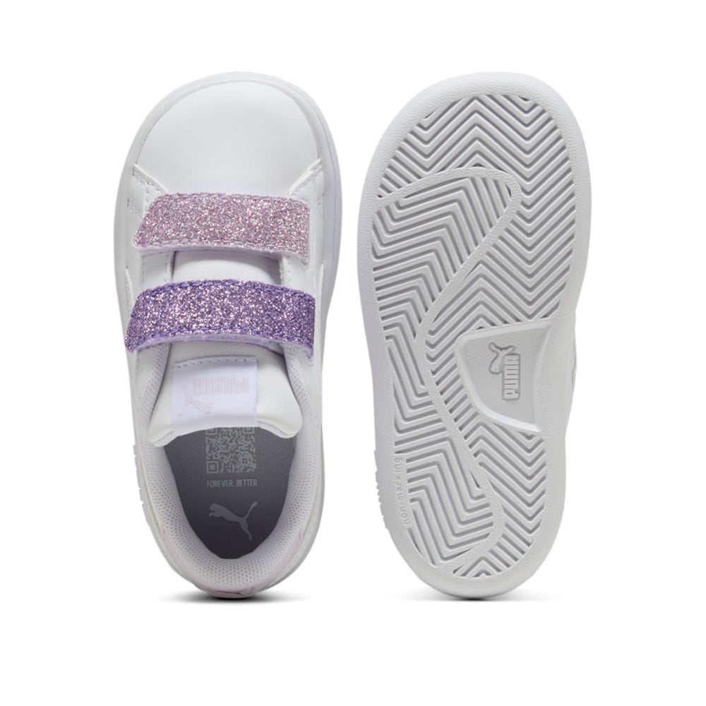 Sneakers Puma Puma Smash 3.0 L Glitter Velcro V Inf Bimba - Bianco