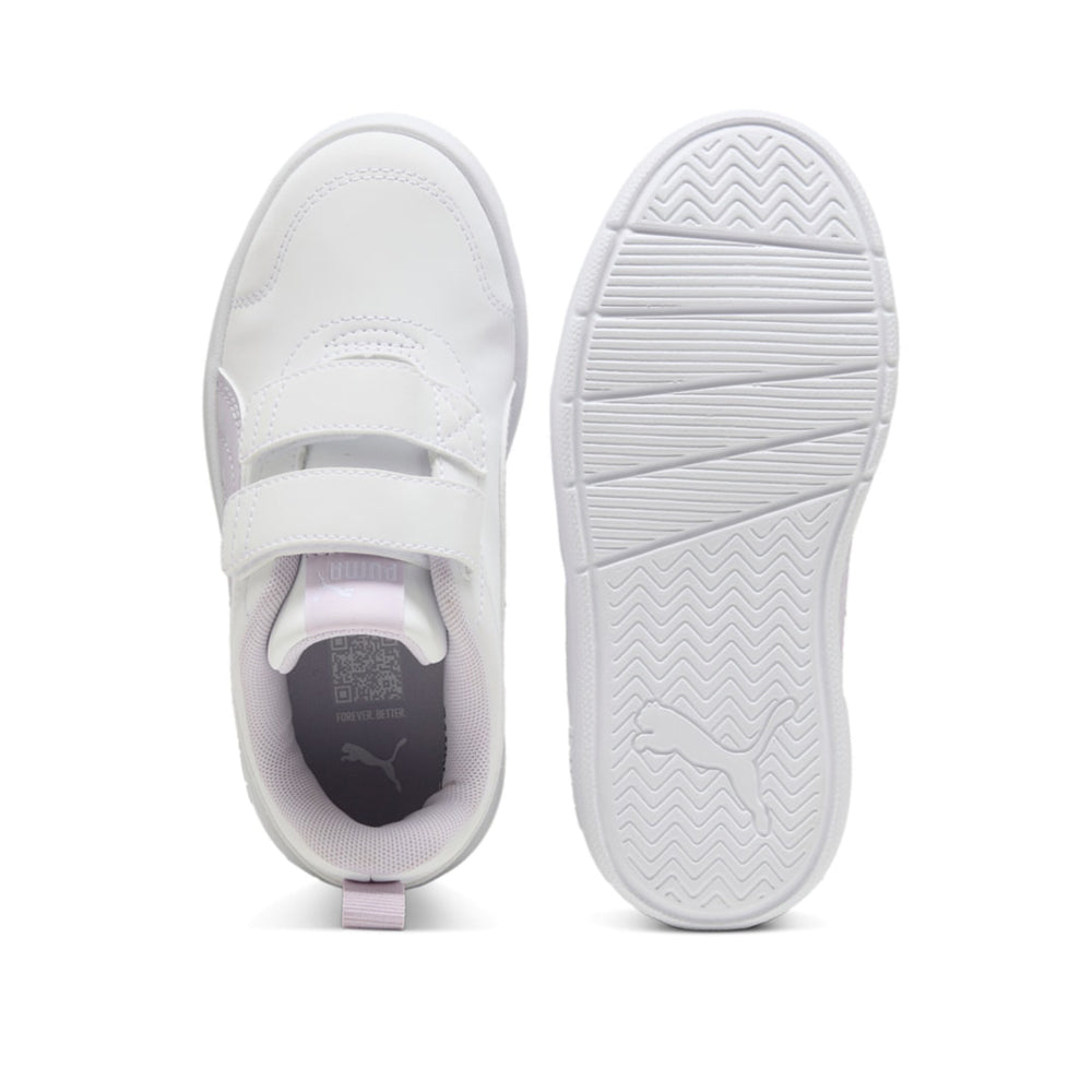 Sneakers Puma Courtflex V3 Dotty V ps Bambina - Bianco