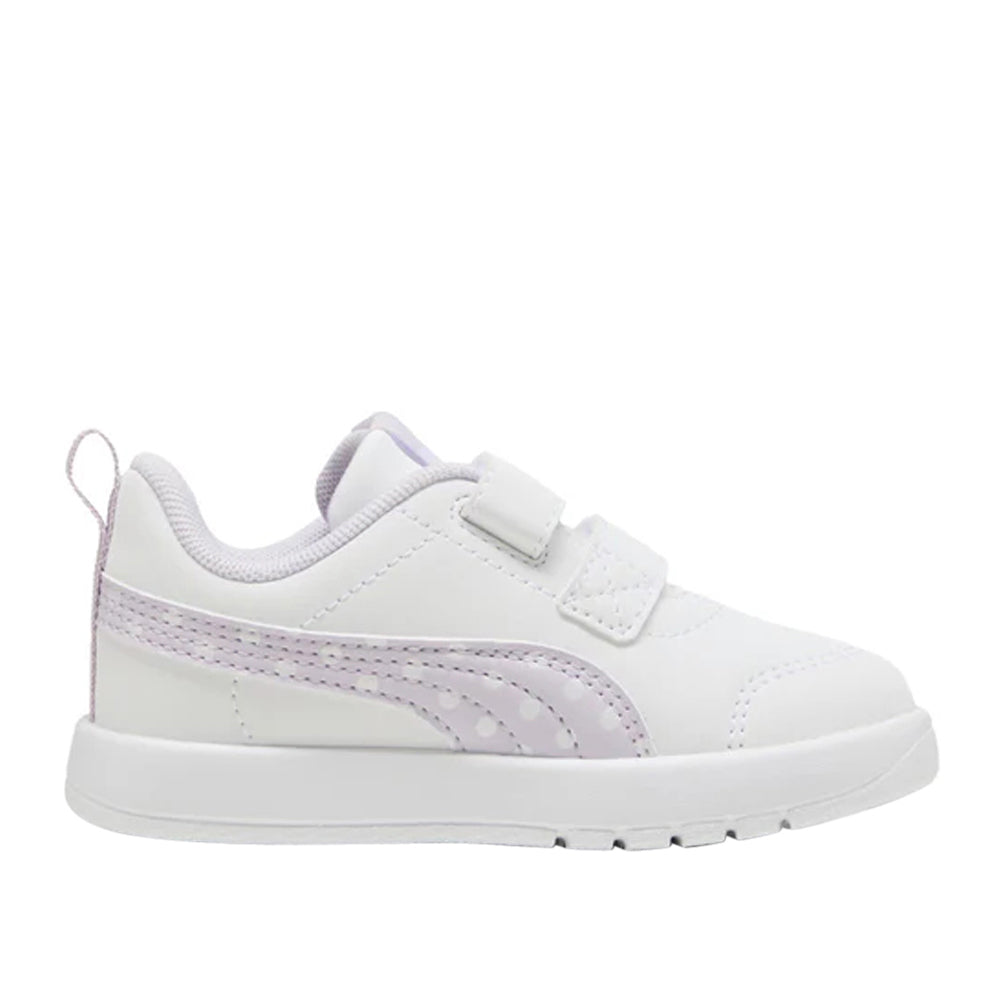 Sneakers Puma Courtflex V3 Dotty V Inf Bimba - Bianco