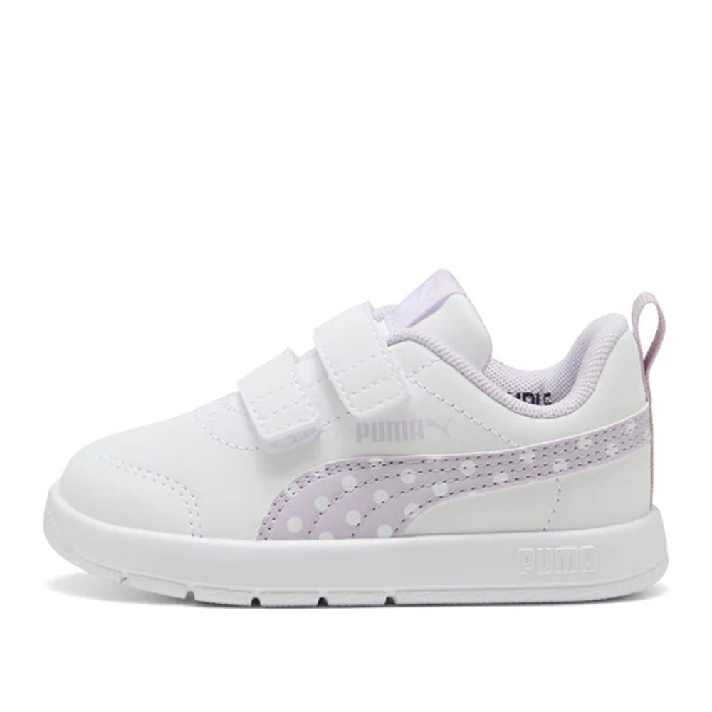 Sneakers Puma Courtflex V3 Dotty V Inf Bimba - Bianco