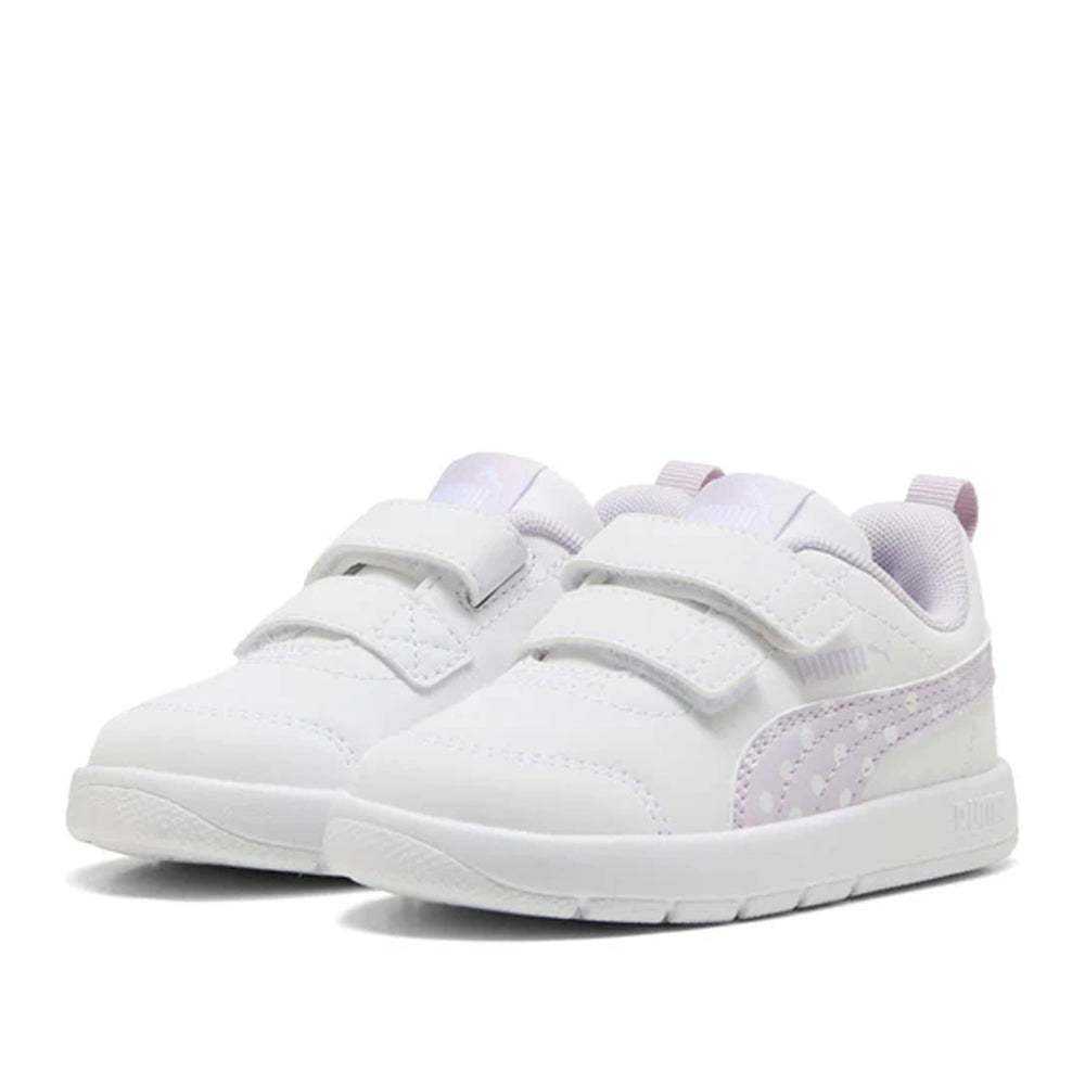 Sneakers Puma Courtflex V3 Dotty V Inf Bimba - Bianco