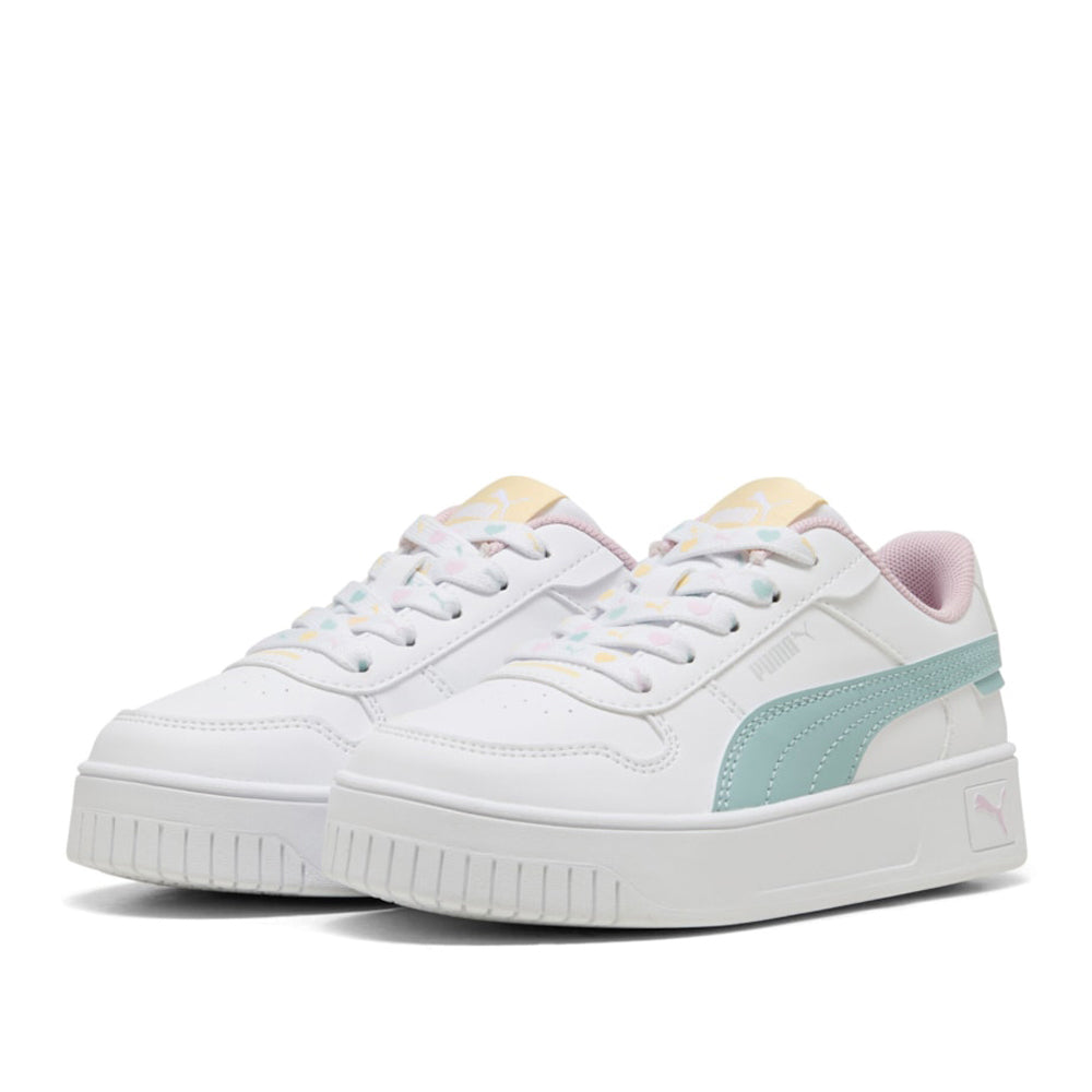 Sneakers Puma Carina Street Lacey ps Bambina - Bianco