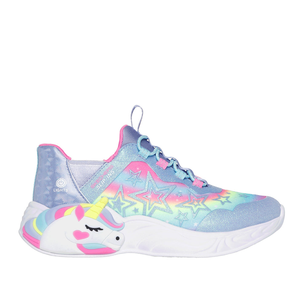 Sneakers Skechers Unicorn Dreams - Starry Lite Bambina - Rosa