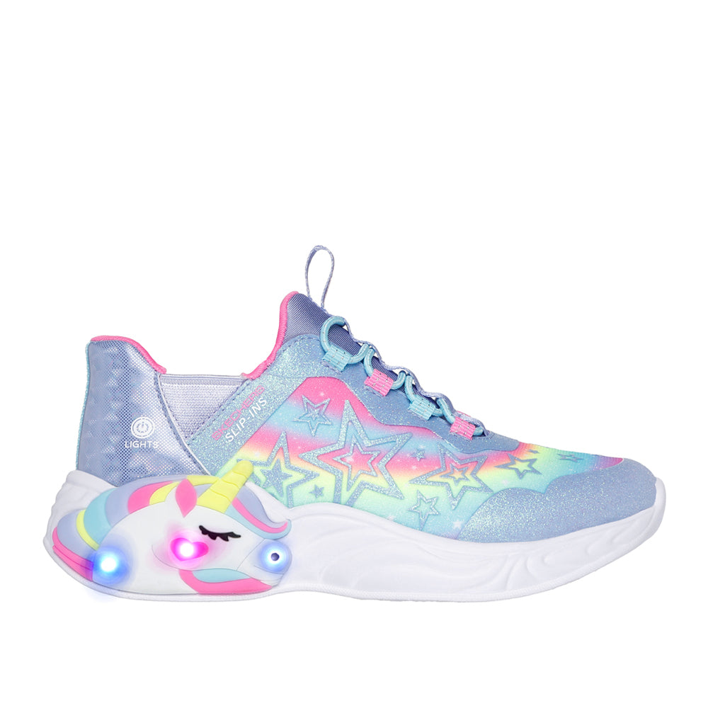 Sneakers Skechers Unicorn Dreams - Starry Lite Bambina - Rosa