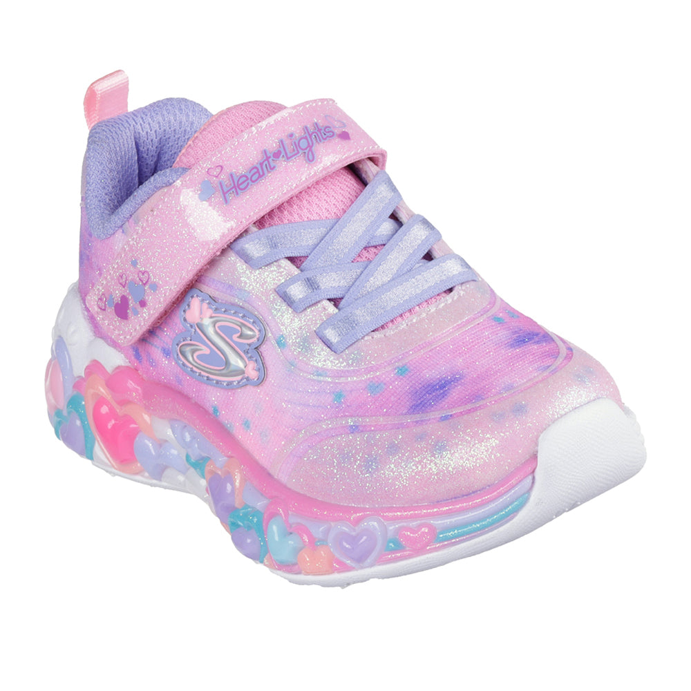 Sneakers Skechers Eternal Heart Lights Bimba - Rosa