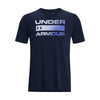 t shirt under armour uomo blu 2222065