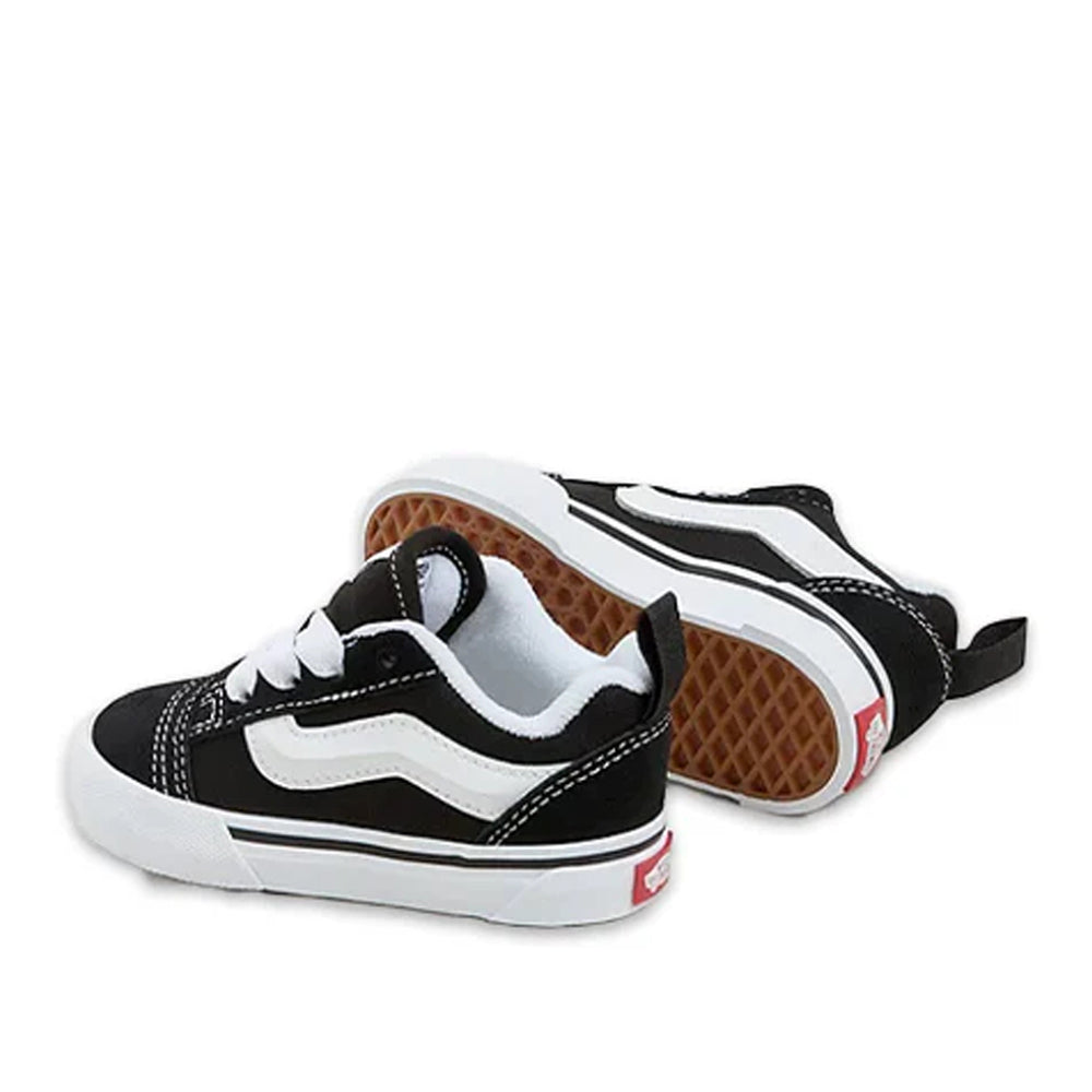 Sneakers Vans Knu Skool Elastic Lace Unisex Bimbo - Black/True White