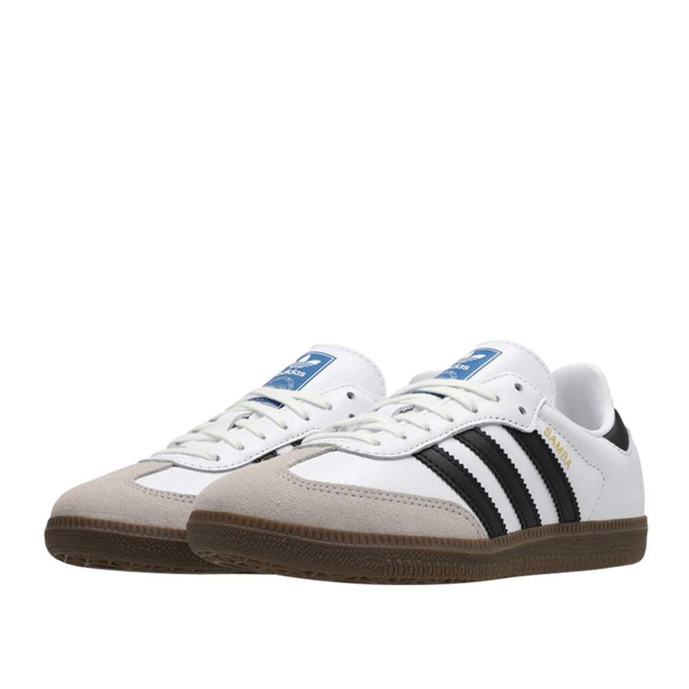 Sneakers Adidas Originals Samba Og J Unisex Ragazzo - Bianco