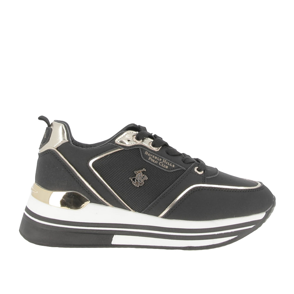Sneakers Beverly Hills Polo Club Sophia Mix Donna - Nero