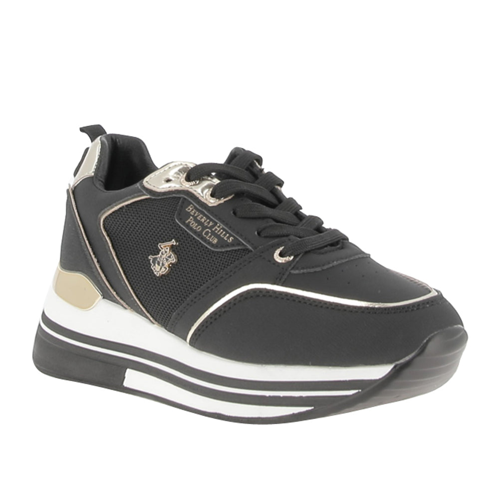 Sneakers Beverly Hills Polo Club Sophia Mix Donna - Nero
