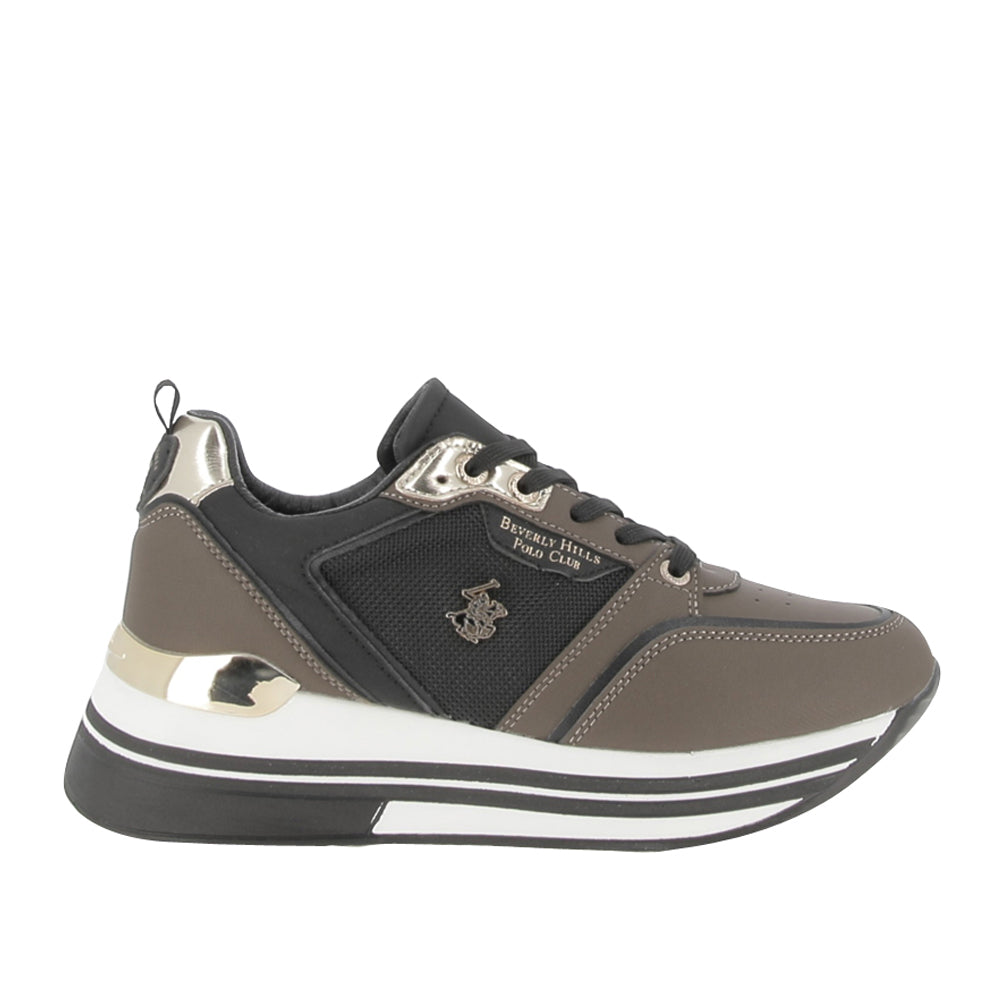 Sneakers Beverly Hills Polo Club Sophia Mix Donna - Marrone