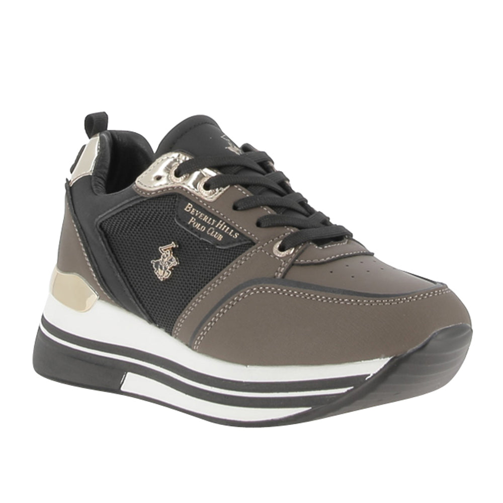 Sneakers Beverly Hills Polo Club Sophia Mix Donna - Marrone