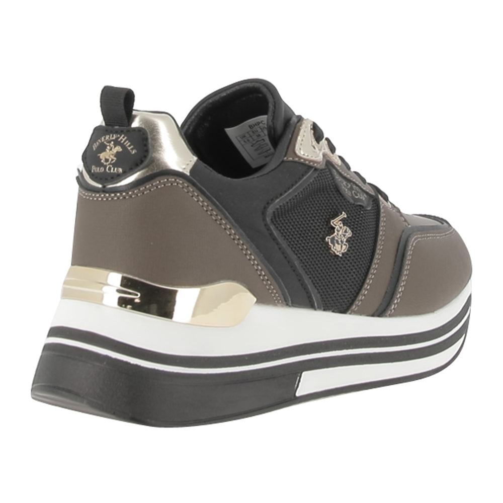 Sneakers Beverly Hills Polo Club Sophia Mix Donna - Marrone