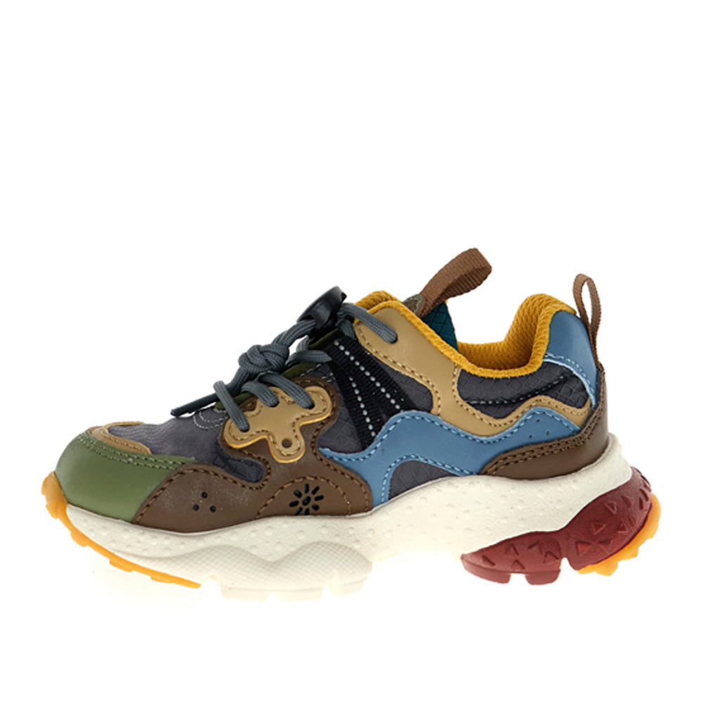 Sneakers Flower Mountain Yamano 3 Junior Unisex Bambino - Militare