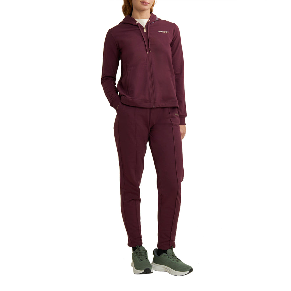 Felpa Freddy Donna - Bordeaux