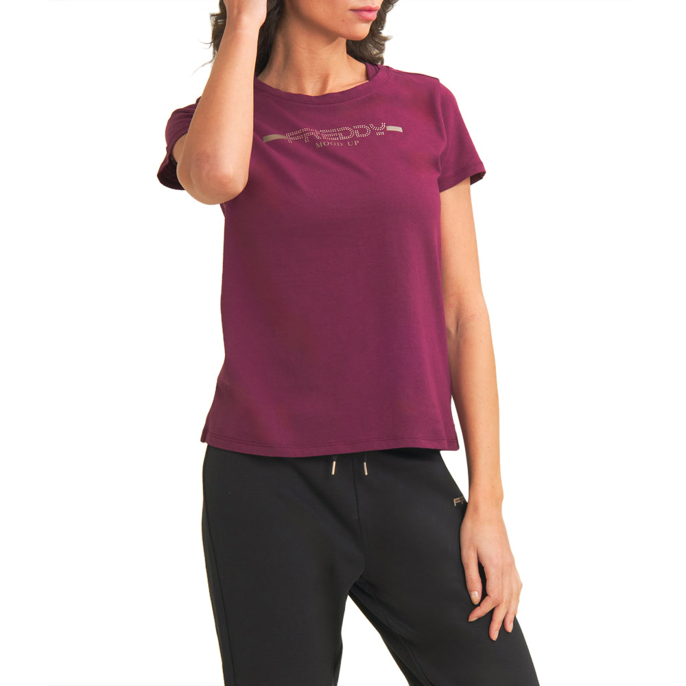T-Shirt Freddy Donna - Bordeaux