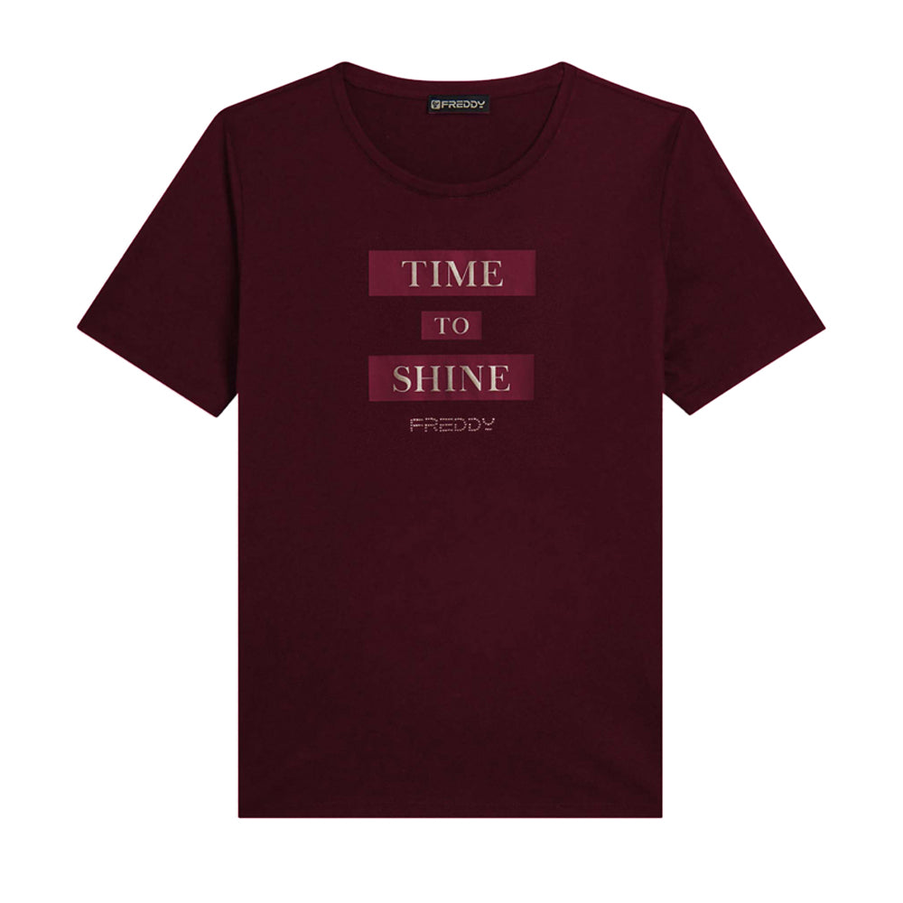 T-Shirt Freddy Donna - Bordeaux