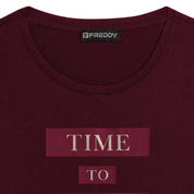 T-Shirt Freddy Donna - Bordeaux